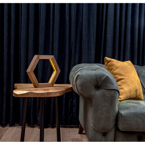 Modern Black Wall Lamp, MDF Body, 60 x 12 x 33 cm, E27 Socket (Max 40W), IP20, Pluggable, Laser-Cut Design, Stylish & Functional Lighting for Any Space