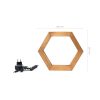 Modern Black Wall Lamp, MDF Body, 60 x 12 x 33 cm, E27 Socket (Max 40W), IP20, Pluggable, Laser-Cut Design, Stylish & Functional Lighting for Any Space