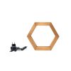 Modern Black Wall Lamp, MDF Body, 60 x 12 x 33 cm, E27 Socket (Max 40W), IP20, Pluggable, Laser-Cut Design, Stylish & Functional Lighting for Any Space