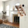 Modern Rustic Wall Lamp, Hornbeam Body, 25 x 26 cm, Height: 45 cm | E27 Socket, Max 40W | Elegant Solid Color Design, Perfect for Home Decor & Ambient Lighting | IP20 Rated