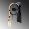 Stylish Black Wall Lamp, Wooden Body, 15 x 26 cm, Height: 40 cm | E27 Socket, Max 40W | IP20 Rated | Perfect for Modern, Industrial, and Rustic Decor | Elegant Lighting for Home & Office