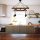 Industrial Scandinavian Chandelier, Black Metal Body, 32 x 32 cm, Height 78 cm, E27 Socket Max 40W, 90 cm Cable | Stylish Lighting for Modern Spaces