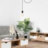 Elegant Black Wall Lamp, Metal Body, 10 x 12 cm, Height 100 cm, E14 Max 40W, IP20 | Glamorous Hotel-Style Lighting for Modern Spaces