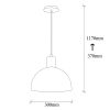 Industrial Wall Lamp, Black & Vintage, 17 x 25 cm, Height 36 cm | Metal Body, E27 Socket Max 40W | Stylish Lighting for Modern Spaces