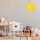 Modern Yellow Chandelier, Metal Body, 30 cm Diameter x 117 cm Height | E27 Socket, Max 40W | Stylish Solid Color Design for Home Decor, Dining Room & Living Spaces, Elegant & Eye-Catching Lighting