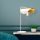 Modern Table Lamp with Metal Body, White & Gold, 52 cm Height | E27 Socket, Max 40W | Stylish Scandinavian Design for Home & Office, Perfect for Glam & Novelty Decor, Size: 17 x 35 cm