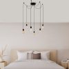 Elegant Black Wall Lamp, Metal Body, 10 x 12 cm, Height 100 cm, E14 Max 40W, IP20 | Glamorous Hotel-Style Lighting for Modern Spaces