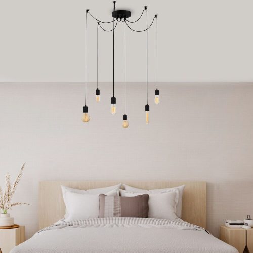 Elegant Black Wall Lamp, Metal Body, 10 x 12 cm, Height 100 cm, E14 Max 40W, IP20 | Glamorous Hotel-Style Lighting for Modern Spaces