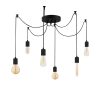 Elegant Black Wall Lamp, Metal Body, 10 x 12 cm, Height 100 cm, E14 Max 40W, IP20 | Glamorous Hotel-Style Lighting for Modern Spaces