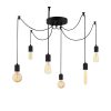 Elegant Black Wall Lamp, Metal Body, 10 x 12 cm, Height 100 cm, E14 Max 40W, IP20 | Glamorous Hotel-Style Lighting for Modern Spaces