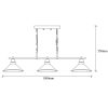 Industrial Wall Lamp, Black & Vintage, 17 x 25 cm, Height 36 cm | Metal Body, E27 Socket Max 40W | Stylish Lighting for Modern Spaces
