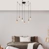 Elegant Black Wall Lamp, Metal Body, 10 x 12 cm, Height 100 cm, E14 Max 40W, IP20 | Glamorous Hotel-Style Lighting for Modern Spaces
