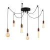 Elegant Black Wall Lamp, Metal Body, 10 x 12 cm, Height 100 cm, E14 Max 40W, IP20 | Glamorous Hotel-Style Lighting for Modern Spaces