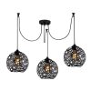 Elegant Black Wall Lamp, Metal Body, 10 x 12 cm, Height 100 cm, E14 Max 40W, IP20 | Glamorous Hotel-Style Lighting for Modern Spaces