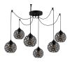 Elegant Black Wall Lamp, Metal Body, 10 x 12 cm, Height 100 cm, E14 Max 40W, IP20 | Glamorous Hotel-Style Lighting for Modern Spaces