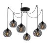 Elegant Black Wall Lamp, Metal Body, 10 x 12 cm, Height 100 cm, E14 Max 40W, IP20 | Glamorous Hotel-Style Lighting for Modern Spaces