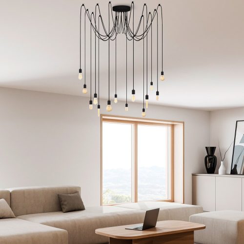 Industrial Wall Lamp, Black & Vintage, 17 x 25 cm, Height 36 cm | Metal Body, E27 Socket Max 40W | Stylish Lighting for Modern Spaces