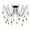 Industrial Wall Lamp, Black & Vintage, 17 x 25 cm, Height 36 cm | Metal Body, E27 Socket Max 40W | Stylish Lighting for Modern Spaces