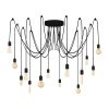 Industrial Wall Lamp, Black & Vintage, 17 x 25 cm, Height 36 cm | Metal Body, E27 Socket Max 40W | Stylish Lighting for Modern Spaces