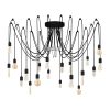 Industrial Wall Lamp, Black & Vintage, 17 x 25 cm, Height 36 cm | Metal Body, E27 Socket Max 40W | Stylish Lighting for Modern Spaces