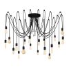 Industrial Wall Lamp, Black & Vintage, 17 x 25 cm, Height 36 cm | Metal Body, E27 Socket Max 40W | Stylish Lighting for Modern Spaces