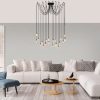 Elegant Black Wall Lamp, Metal Body, 10 x 12 cm, Height 100 cm, E14 Max 40W, IP20 | Glamorous Hotel-Style Lighting for Modern Spaces