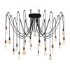Elegant Black Wall Lamp, Metal Body, 10 x 12 cm, Height 100 cm, E14 Max 40W, IP20 | Glamorous Hotel-Style Lighting for Modern Spaces