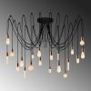 Elegant Black Wall Lamp, Metal Body, 10 x 12 cm, Height 100 cm, E14 Max 40W, IP20 | Glamorous Hotel-Style Lighting for Modern Spaces