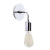 Elegant Black Wall Lamp, Metal Body, 10 x 12 cm, Height 100 cm, E14 Max 40W, IP20 | Glamorous Hotel-Style Lighting for Modern Spaces