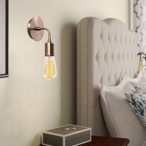 Elegant Black Wall Lamp, Metal Body, 10 x 12 cm, Height 100 cm, E14 Max 40W, IP20 | Glamorous Hotel-Style Lighting for Modern Spaces