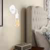 Elegant Black Wall Lamp, Metal Body, 10 x 12 cm, Height 100 cm, E14 Max 40W, IP20 | Glamorous Hotel-Style Lighting for Modern Spaces