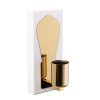 Elegant Black Wall Lamp, Metal Body, 10 x 12 cm, Height 100 cm, E14 Max 40W, IP20 | Glamorous Hotel-Style Lighting for Modern Spaces