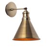 Stylish Wall Lamp, Vintage Design, 20 cm Diameter x 29 cm Height | Metal Body, E27 Socket (Max 40W) | Perfect for Modern, Glam, and Scandinavian Decor | IP20 Rated, Elegant Lighting Solution
