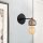 Elegant Black Wall Lamp, Metal Body, 10 x 12 cm, Height 100 cm, E14 Max 40W, IP20 | Glamorous Hotel-Style Lighting for Modern Spaces