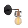 Elegant Black Wall Lamp, Metal Body, 10 x 12 cm, Height 100 cm, E14 Max 40W, IP20 | Glamorous Hotel-Style Lighting for Modern Spaces