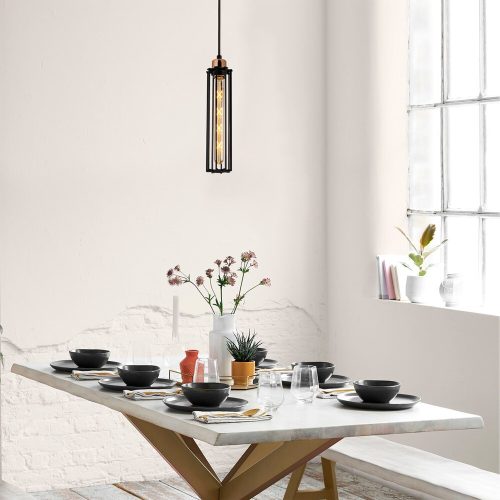 Elegant Black Wall Lamp, Metal Body, 10 x 12 cm, Height 100 cm, E14 Max 40W, IP20 | Glamorous Hotel-Style Lighting for Modern Spaces