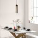 Elegant Black Wall Lamp, Metal Body, 10 x 12 cm, Height 100 cm, E14 Max 40W, IP20 | Glamorous Hotel-Style Lighting for Modern Spaces