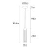 Elegant Black Wall Lamp, Metal Body, 10 x 12 cm, Height 100 cm, E14 Max 40W, IP20 | Glamorous Hotel-Style Lighting for Modern Spaces