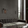 Elegant Black Wall Lamp, Metal Body, 10 x 12 cm, Height 100 cm, E14 Max 40W, IP20 | Glamorous Hotel-Style Lighting for Modern Spaces