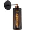 Elegant Black Wall Lamp, Metal Body, 10 x 12 cm, Height 100 cm, E14 Max 40W, IP20 | Glamorous Hotel-Style Lighting for Modern Spaces