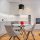 Modern Industrial Chandelier, Black Iron Body, 23 cm Diameter, 114 cm Height | E27 Socket, Max 40W | Stylish Lighting for Scandinavian & Novelty Decor | Perfect for Home & Office Spaces