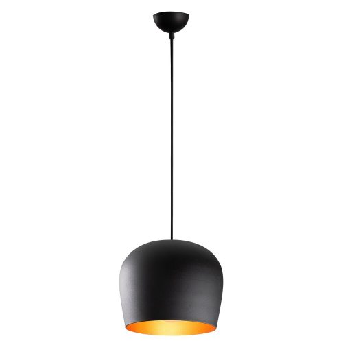 Modern industrial chandelier, black iron body, diameter 23 cm, height 114 cm | E27 socket, max 40W | Stylish lighting for Scandinavian and modern decor | Perfect for home and office spaces