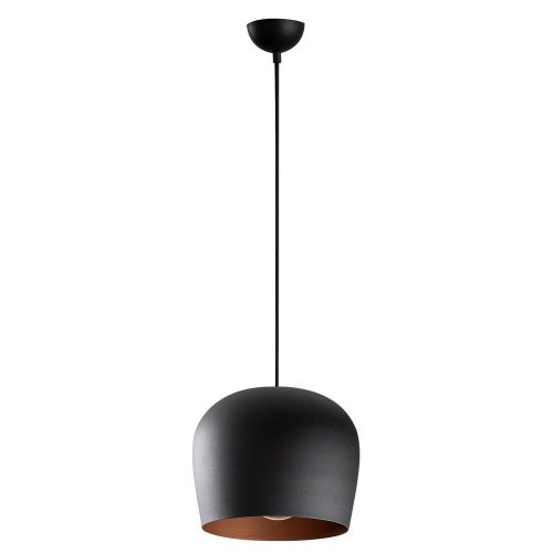 Modern industrial chandelier, black iron body, diameter 23 cm, height 114 cm | E27 socket, max 40W | Stylish lighting for Scandinavian and modern decor | Perfect for home and office spaces