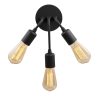 Elegant Black Wall Lamp, Metal Body, 10 x 12 cm, Height 100 cm, E14 Max 40W, IP20 | Glamorous Hotel-Style Lighting for Modern Spaces