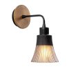 Elegant Black Wall Lamp, Metal Body, 10 x 12 cm, Height 100 cm, E14 Max 40W, IP20 | Glamorous Hotel-Style Lighting for Modern Spaces