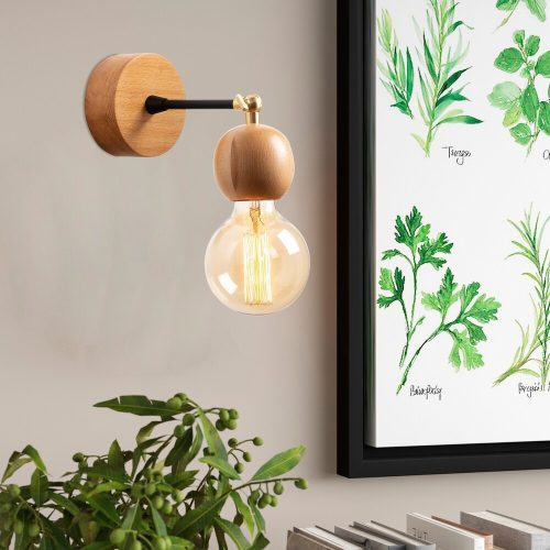 Elegant Black Wall Lamp, Metal Body, 10 x 12 cm, Height 100 cm, E14 Max 40W, IP20 | Glamorous Hotel-Style Lighting for Modern Spaces