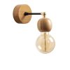 Elegant Black Wall Lamp, Metal Body, 10 x 12 cm, Height 100 cm, E14 Max 40W, IP20 | Glamorous Hotel-Style Lighting for Modern Spaces