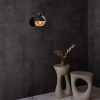Elegant Black Wall Lamp, Metal Body, 10 x 12 cm, Height 100 cm, E14 Max 40W, IP20 | Glamorous Hotel-Style Lighting for Modern Spaces
