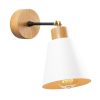 Elegant Black Wall Lamp, Metal Body, 10 x 12 cm, Height 100 cm, E14 Max 40W, IP20 | Glamorous Hotel-Style Lighting for Modern Spaces