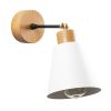 Elegant Black Wall Lamp, Metal Body, 10 x 12 cm, Height 100 cm, E14 Max 40W, IP20 | Glamorous Hotel-Style Lighting for Modern Spaces